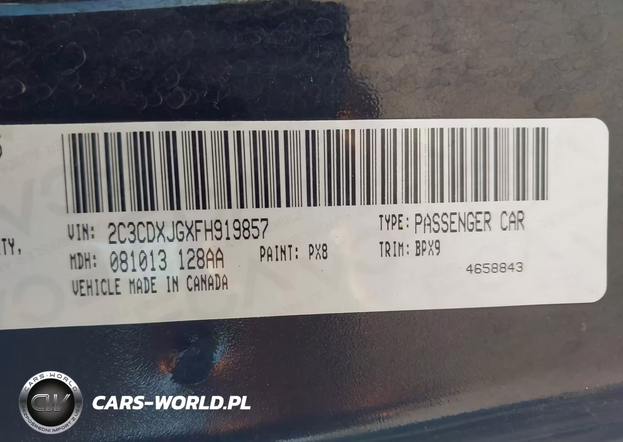 2015 Dodge Charger Sxt VIN:2C3CDXJGXFH919857 - 9
