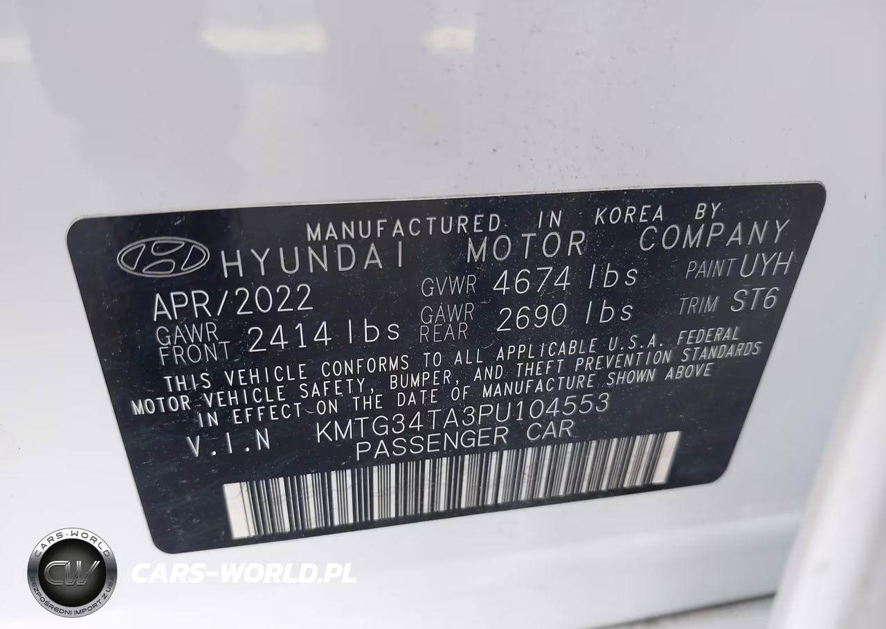 2023 Genesis G70 2.0T Rwd VIN:KMTG34TA3PU104553 - 9