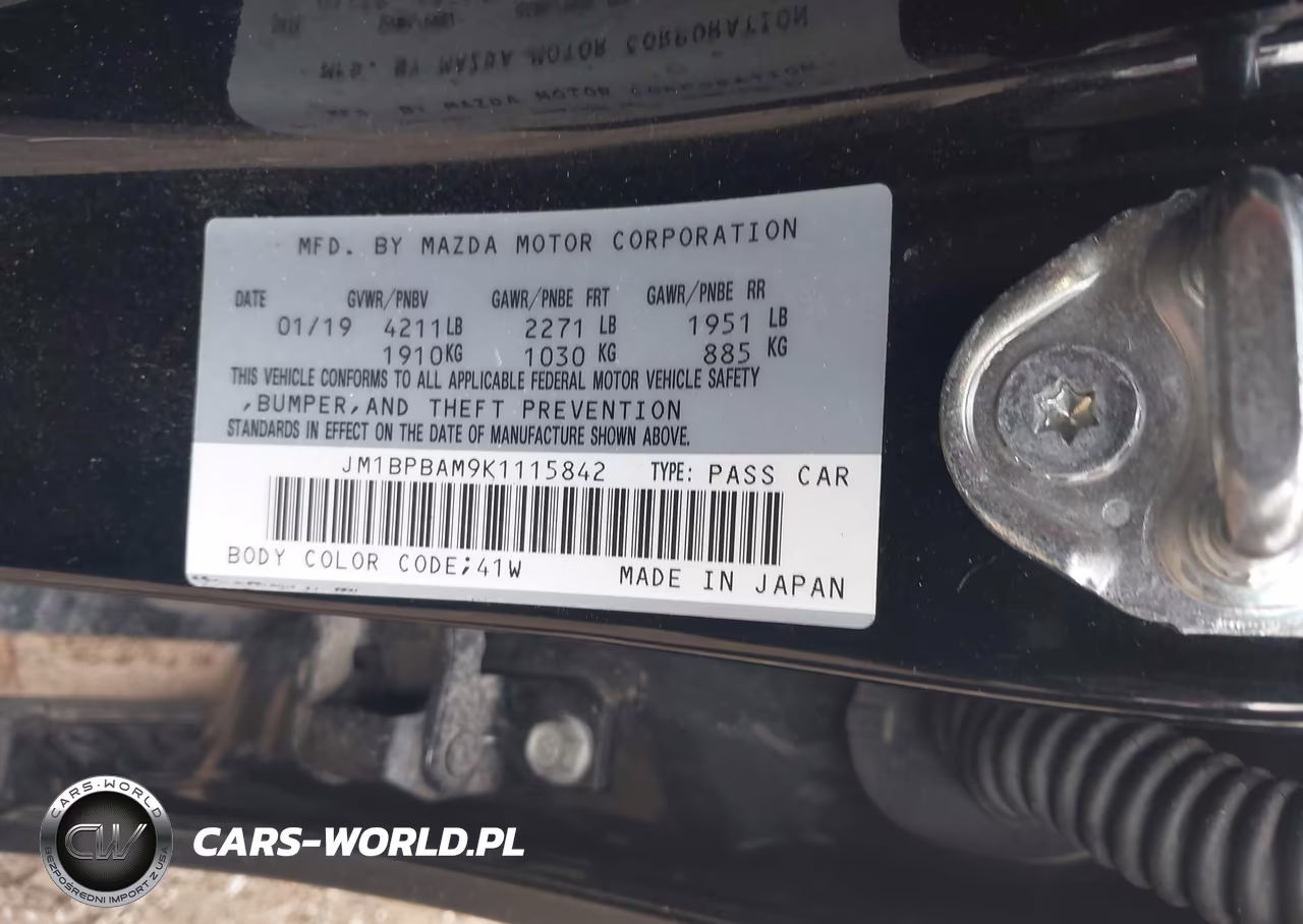 2019 Mazda Mazda3 Select Package VIN:JM1BPBAM9K1115842 - 9