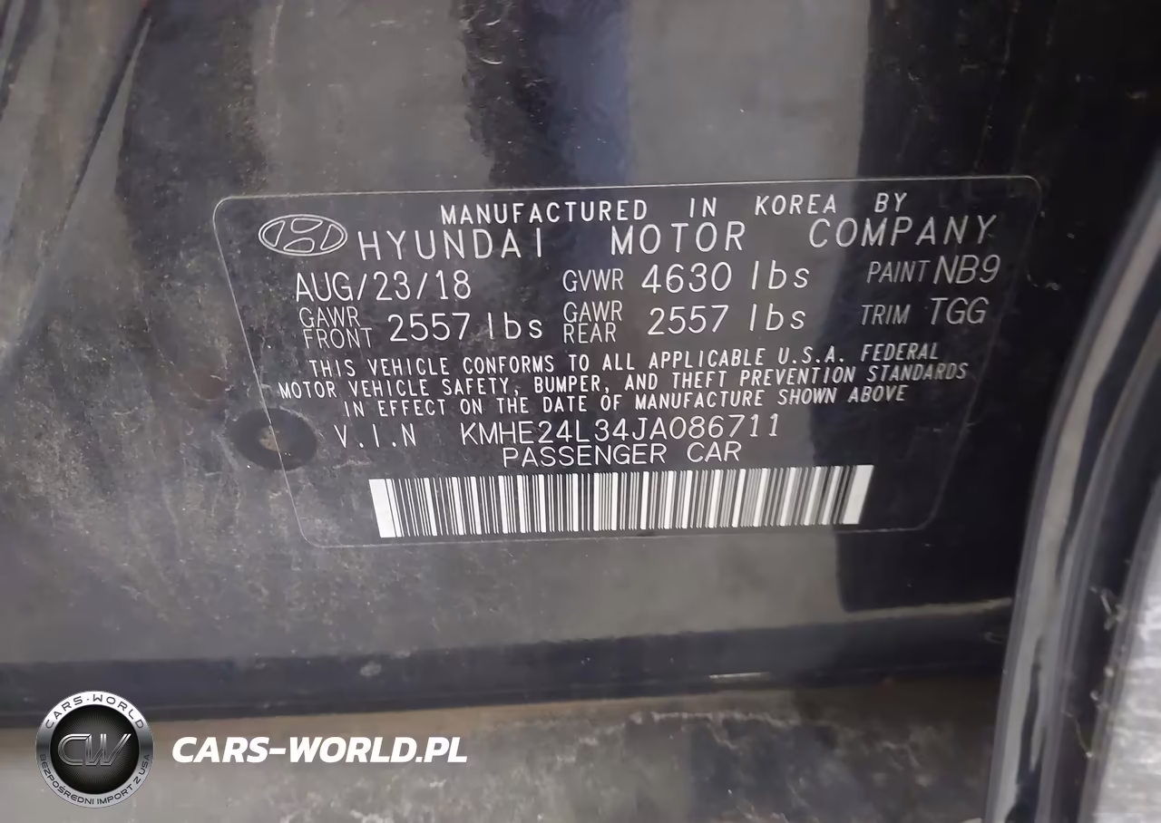 2018 Hyundai Sonata Hybrid Se VIN:KMHE24L34JA086711 - 9