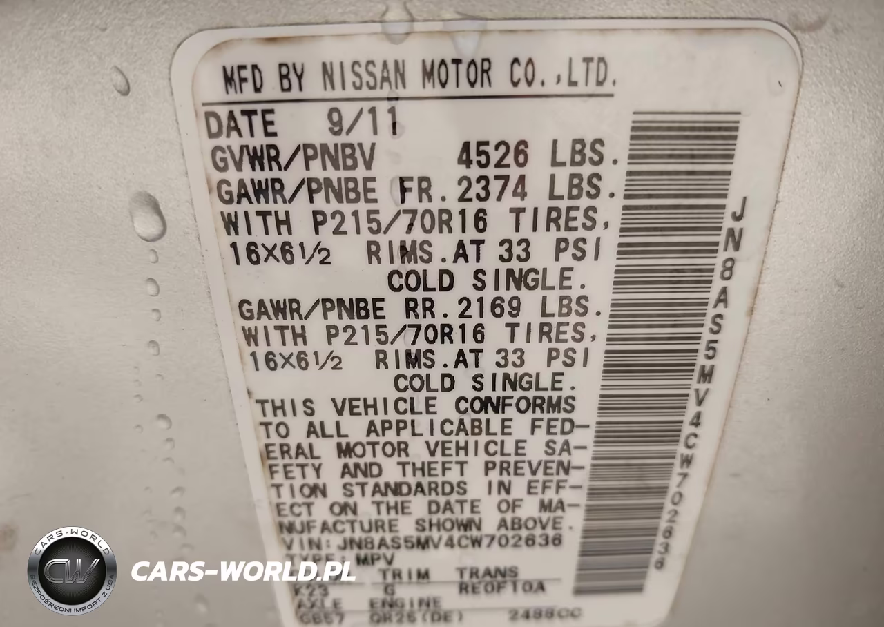 2012 Nissan Rogue S VIN:JN8AS5MV4CW702636 - 9