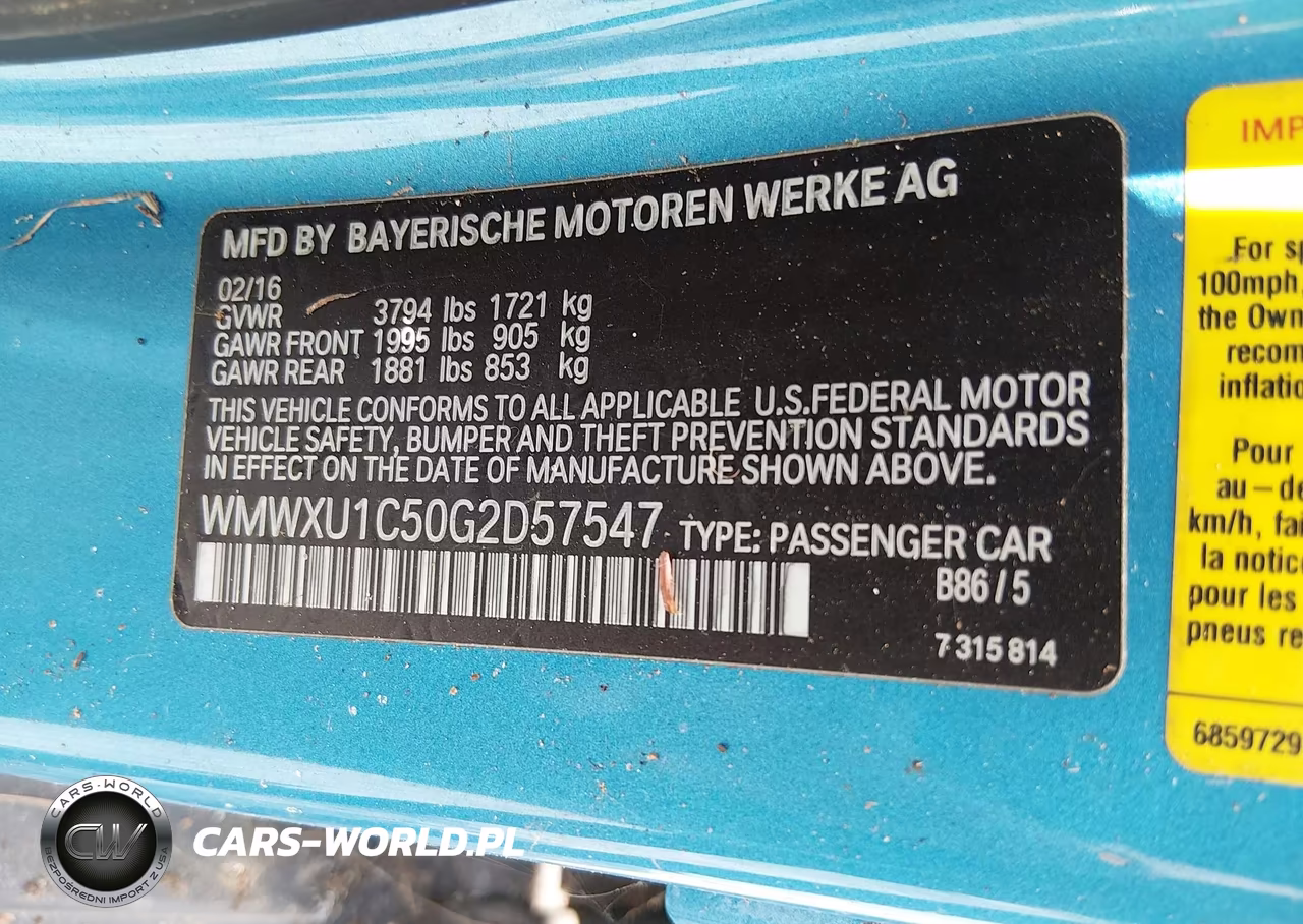 2016 Mini Hardtop Cooper VIN:WMWXU1C50G2D57547 - 9