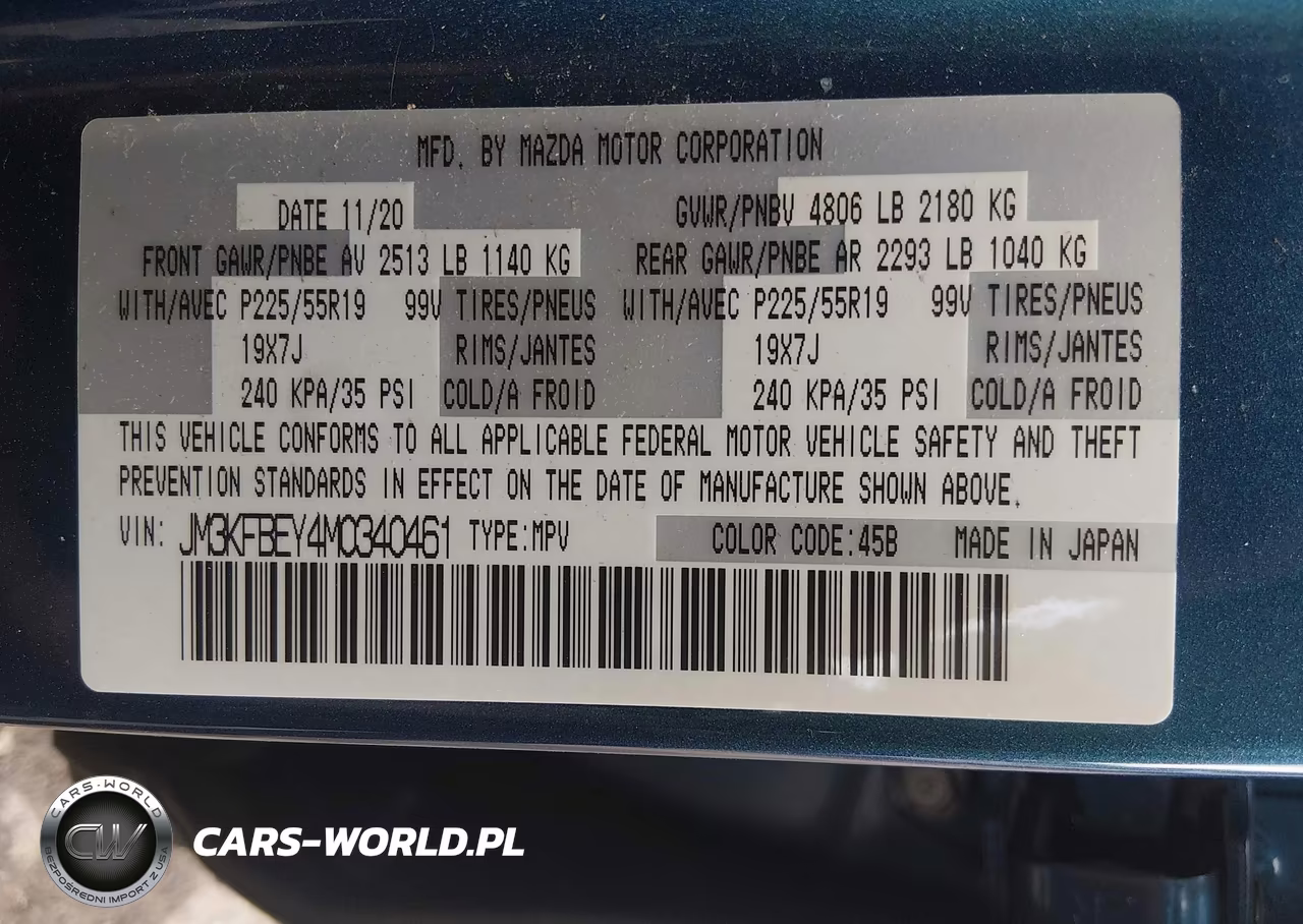 2021 Mazda Cx-5 Signature VIN:JM3KFBEY4M0340461 - 9