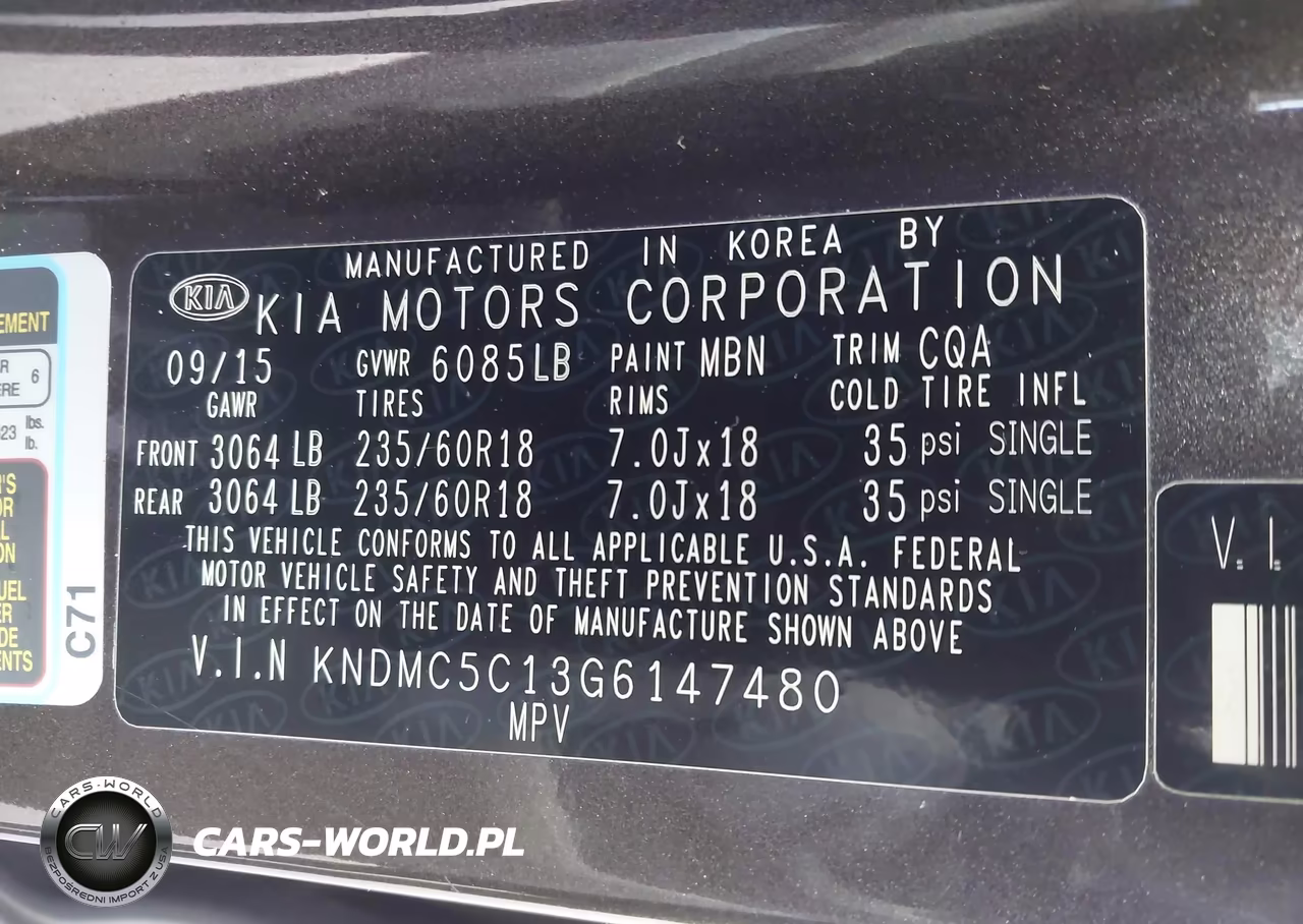 2016 Kia Sedona Sx VIN:KNDMC5C13G6147480 - 9