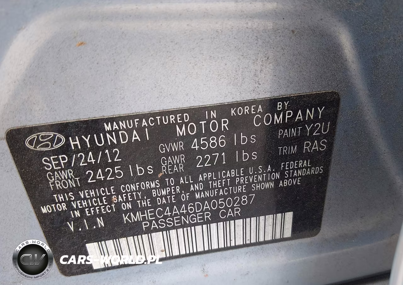2013 Hyundai Sonata Hybrid Limited VIN:KMHEC4A46DA050287 - 9