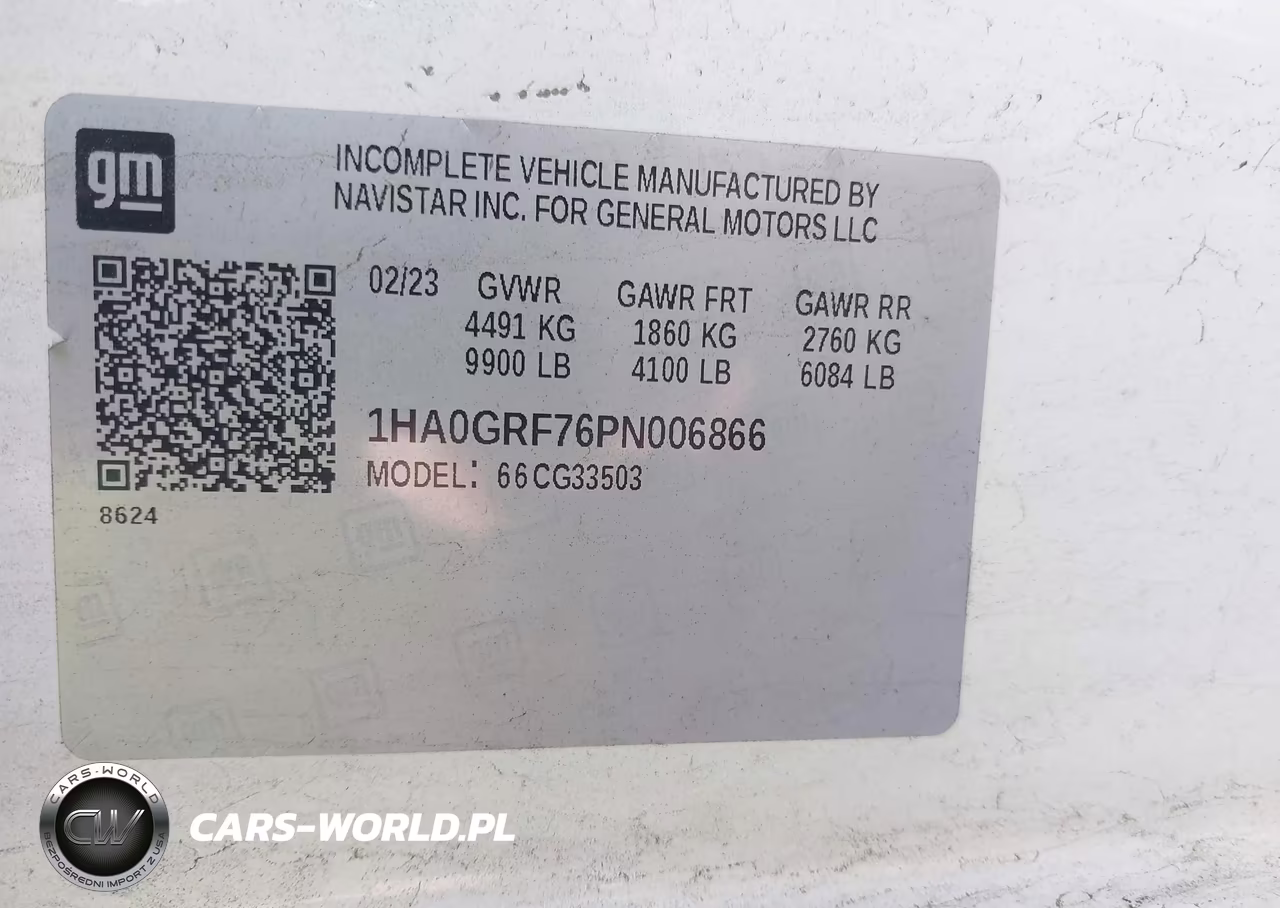 2023 Chevrolet Express Cutaway Work Van VIN:1HA0GRF76PN006866 - 9