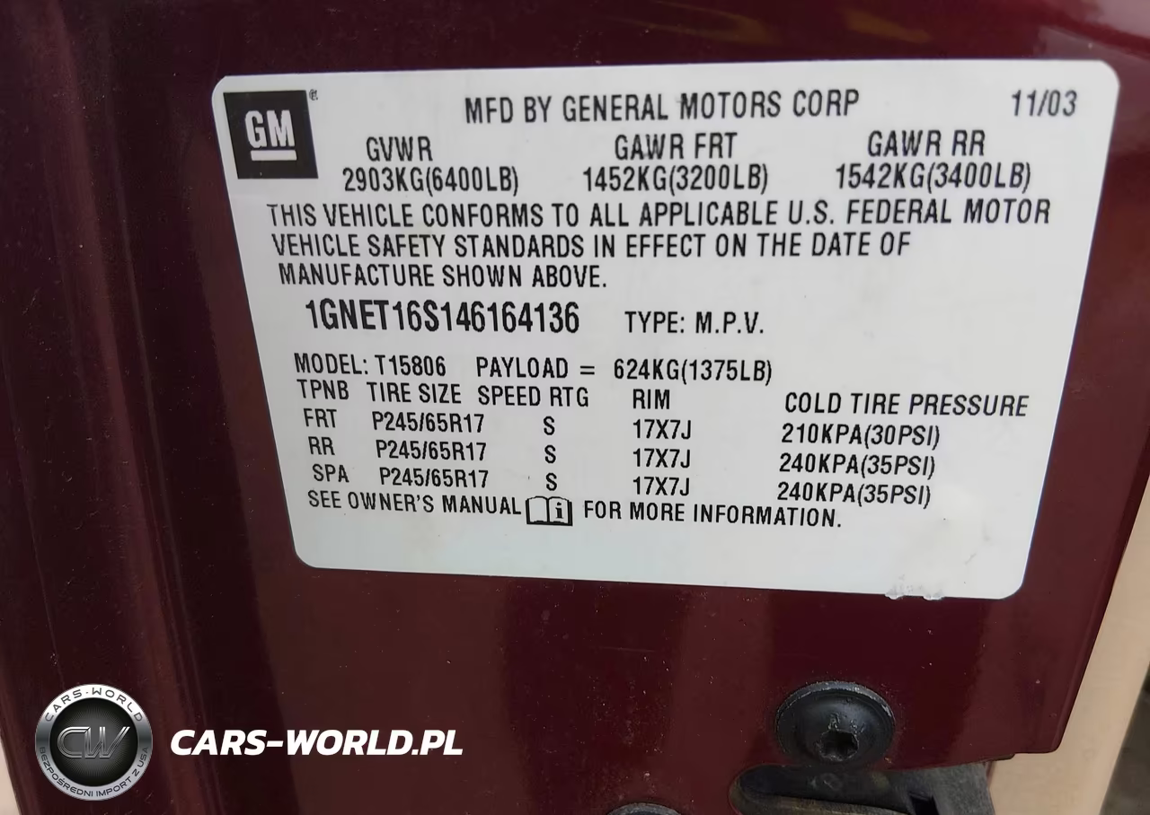 2004 Chevrolet Trailblazer Ext Ls VIN:1GNET16S146164136 - 9