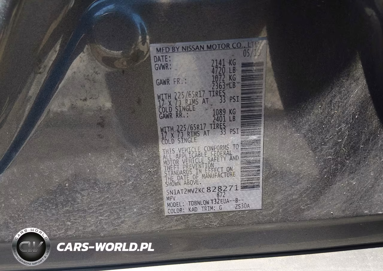 2019 Nissan Rogue Sv VIN:5N1AT2MV2KC828271 - 9