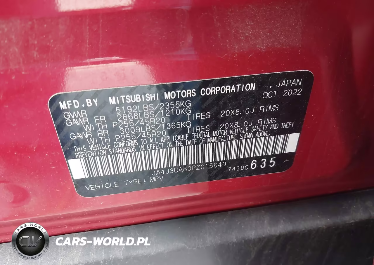 2023 Mitsubishi Outlander Se 2.5 2Wd VIN:JA4J3UA80PZ015640 - 9