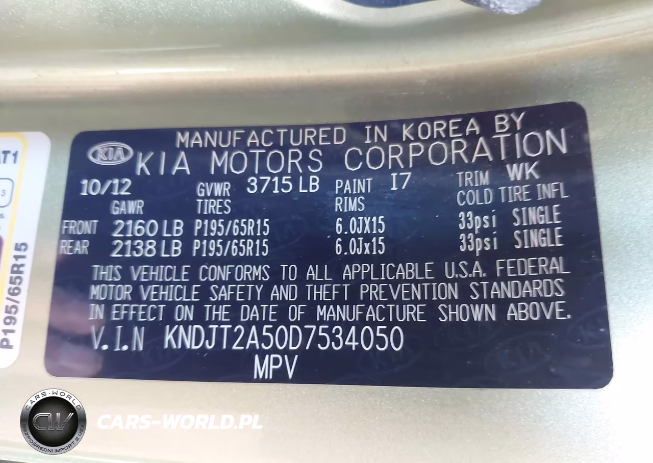 2013 Kia Soul VIN:KNDJT2A50D7534050 - 9