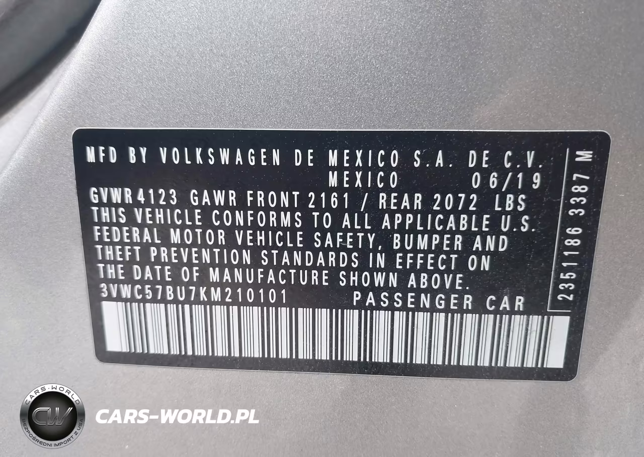 2019 Volkswagen Jetta 1.4T R-Line-1.4T S-1.4T Se VIN:3VWC57BU7KM210101 - 9