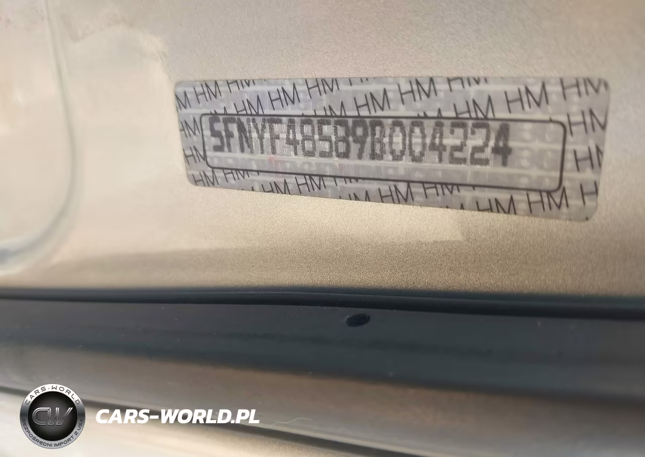 2009 Honda Pilot Ex-L VIN:5FNYF48589B004224 - 9