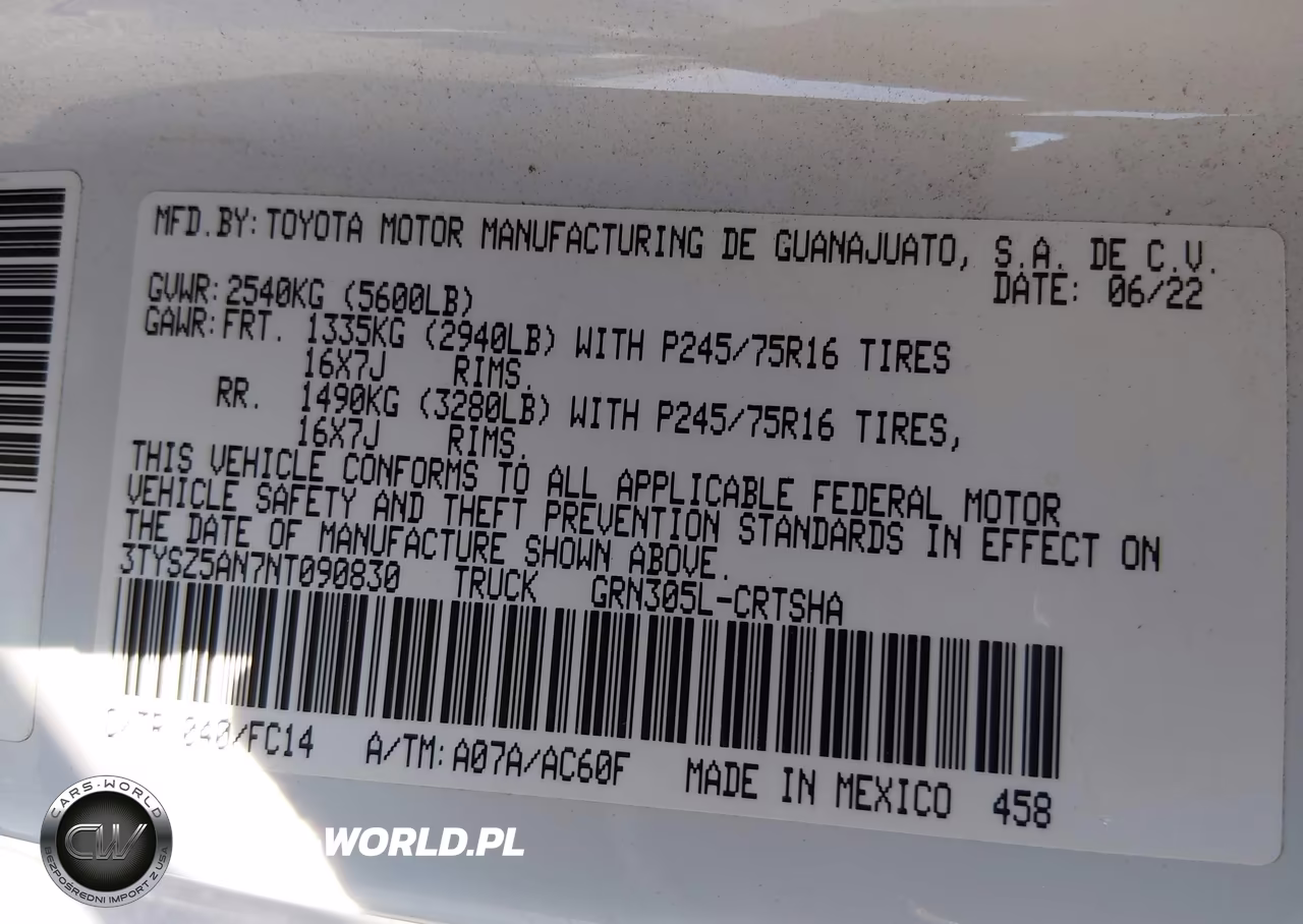2022 Toyota Tacoma Sr5 V6 VIN:3TYSZ5AN7NT090830 - 9