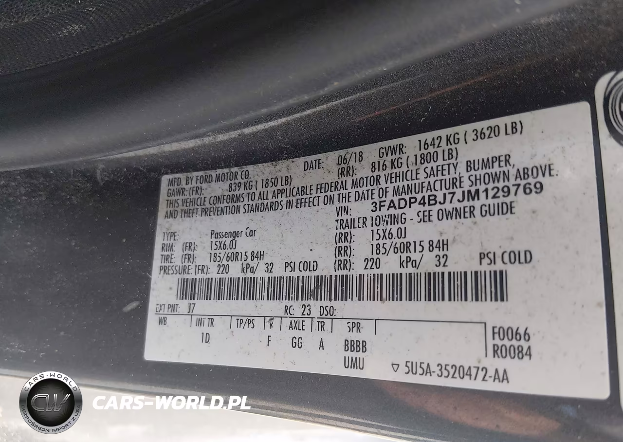 2018 Ford Fiesta Se VIN:3FADP4BJ7JM129769 - 9