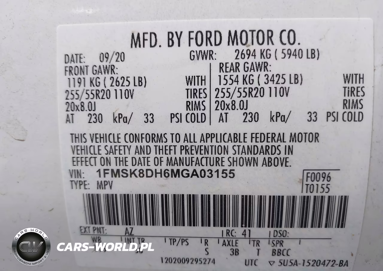 2021 Ford Explorer Xlt VIN:1FMSK8DH6MGA03155 - 9