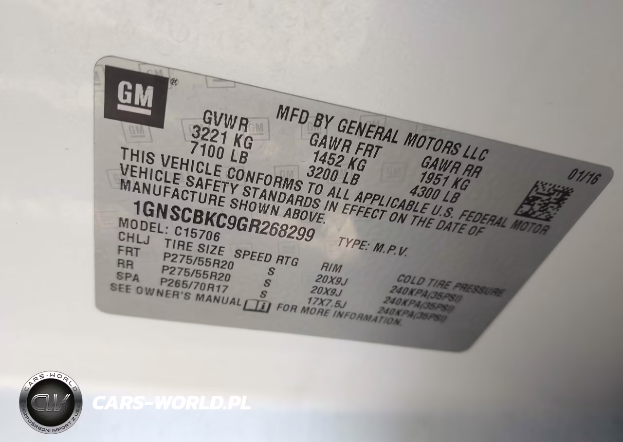 2016 Chevrolet Tahoe Lt VIN:1GNSCBKC9GR268299 - 9