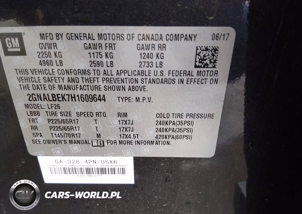 2017 Chevrolet Equinox Ls VIN:2GNALBEK7H1609644 - 9