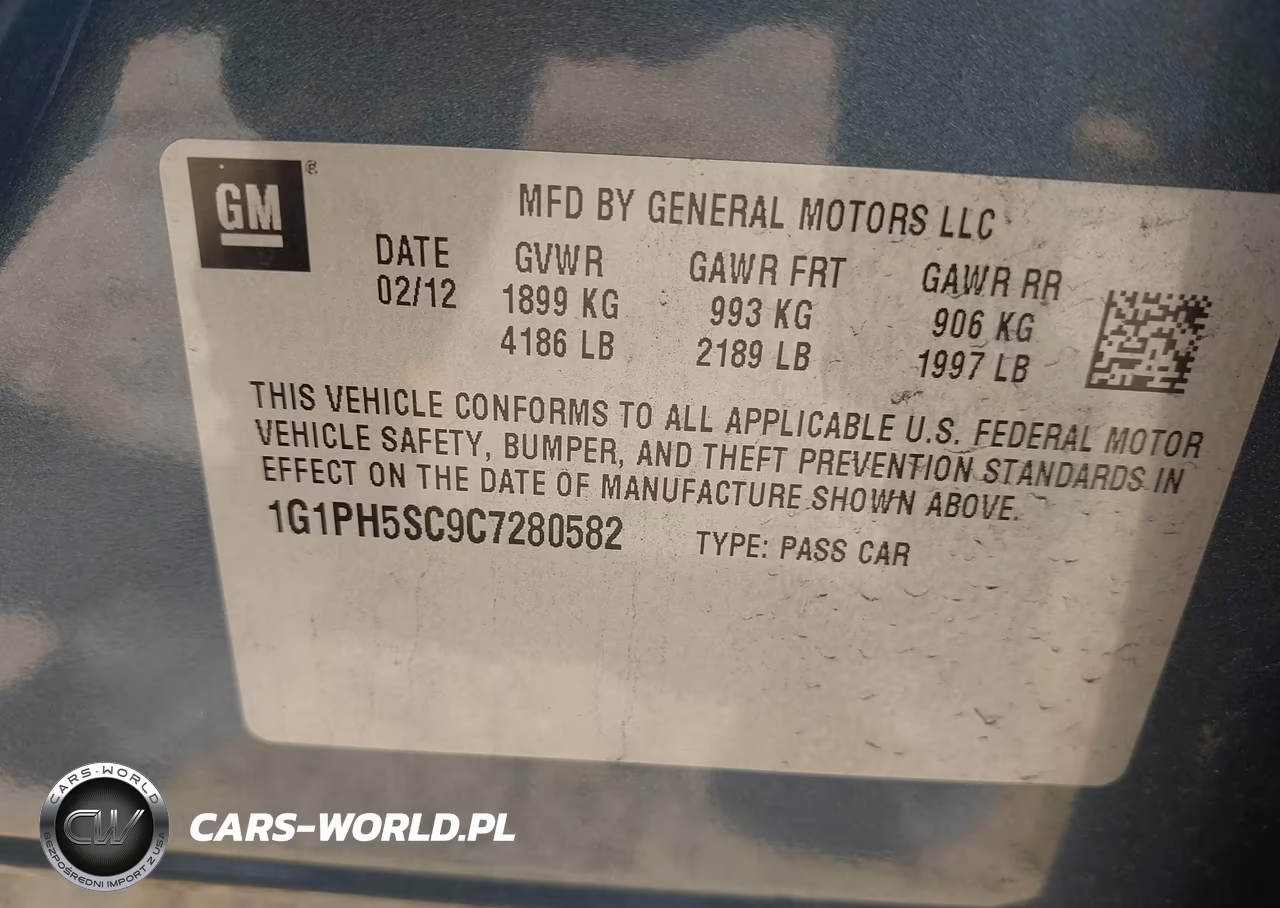 2012 Chevrolet Cruze Ltz VIN:1G1PH5SC9C7280582 - 9