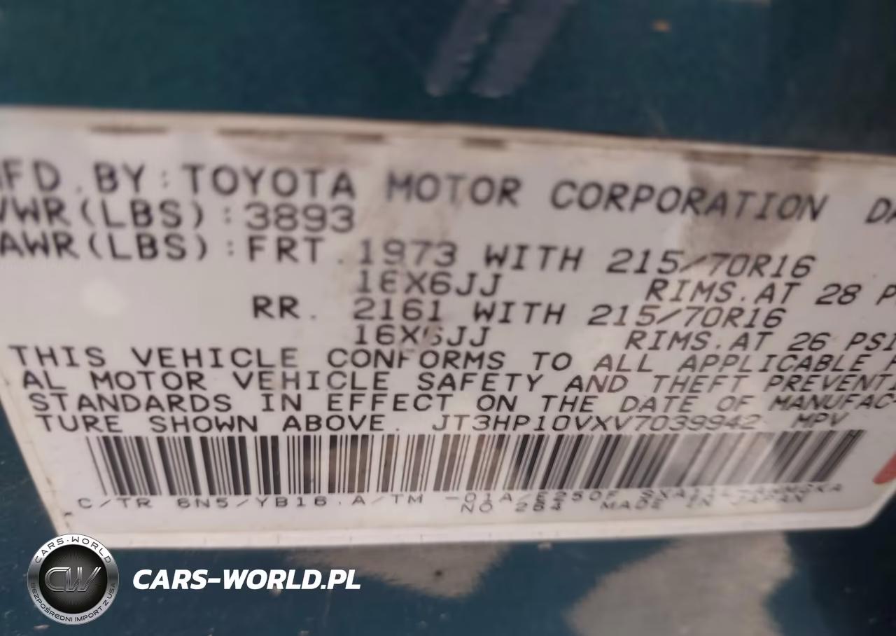 1997 Toyota Rav4 VIN:JT3HP10VXV7039942 - 9