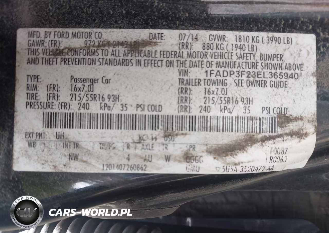 2014 Ford Focus Se VIN:1FADP3F23EL365940 - 9