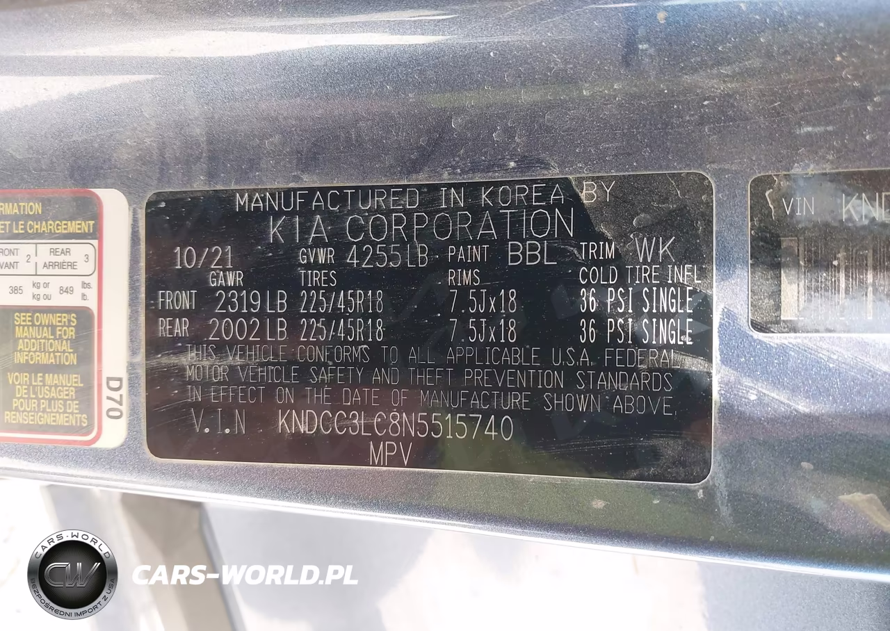 2022 Kia Niro Touring Se VIN:KNDCC3LC8N5515740 - 9