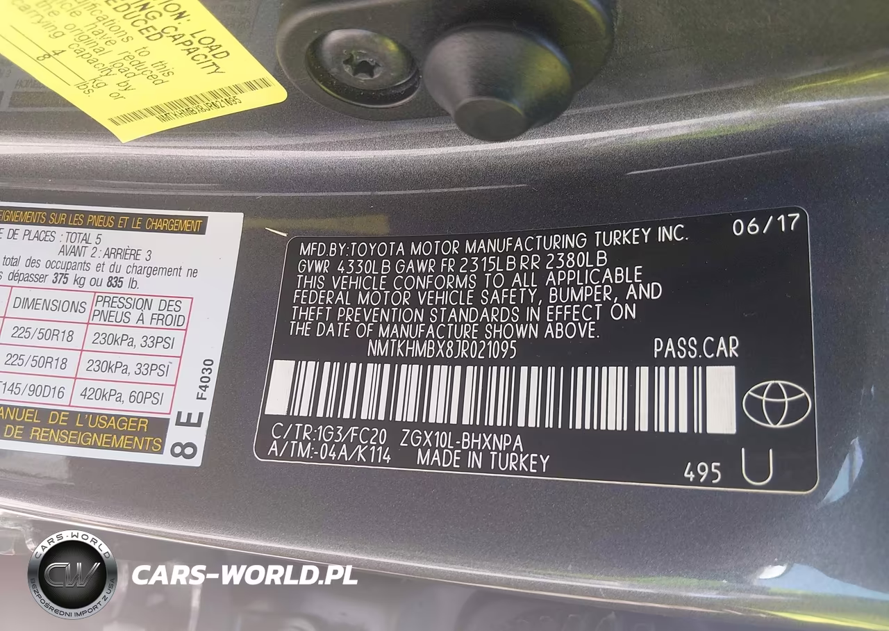 2018 Toyota C-Hr Xle VIN:NMTKHMBX8JR021095 - 9