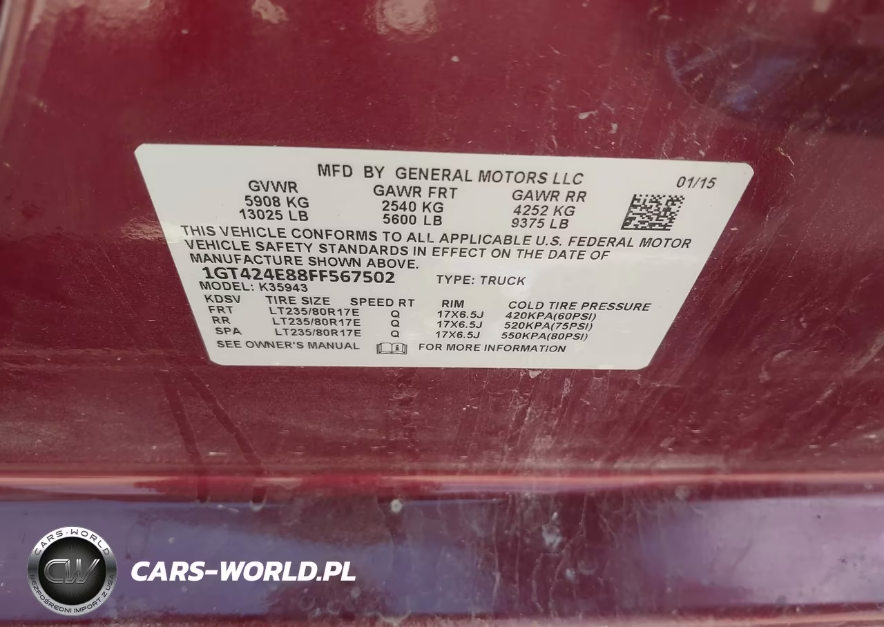 2015 GMC Sierra 3500Hd Available Wifi Denali VIN:1GT424E88FF567502 - 9