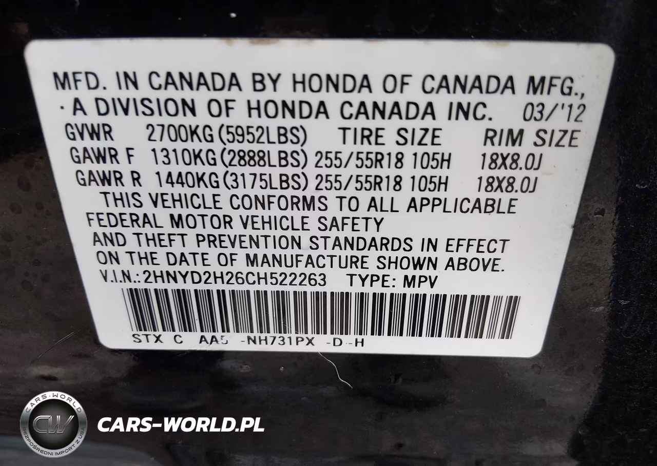 2012 Acura Mdx VIN:2HNYD2H26CH522263 - 9