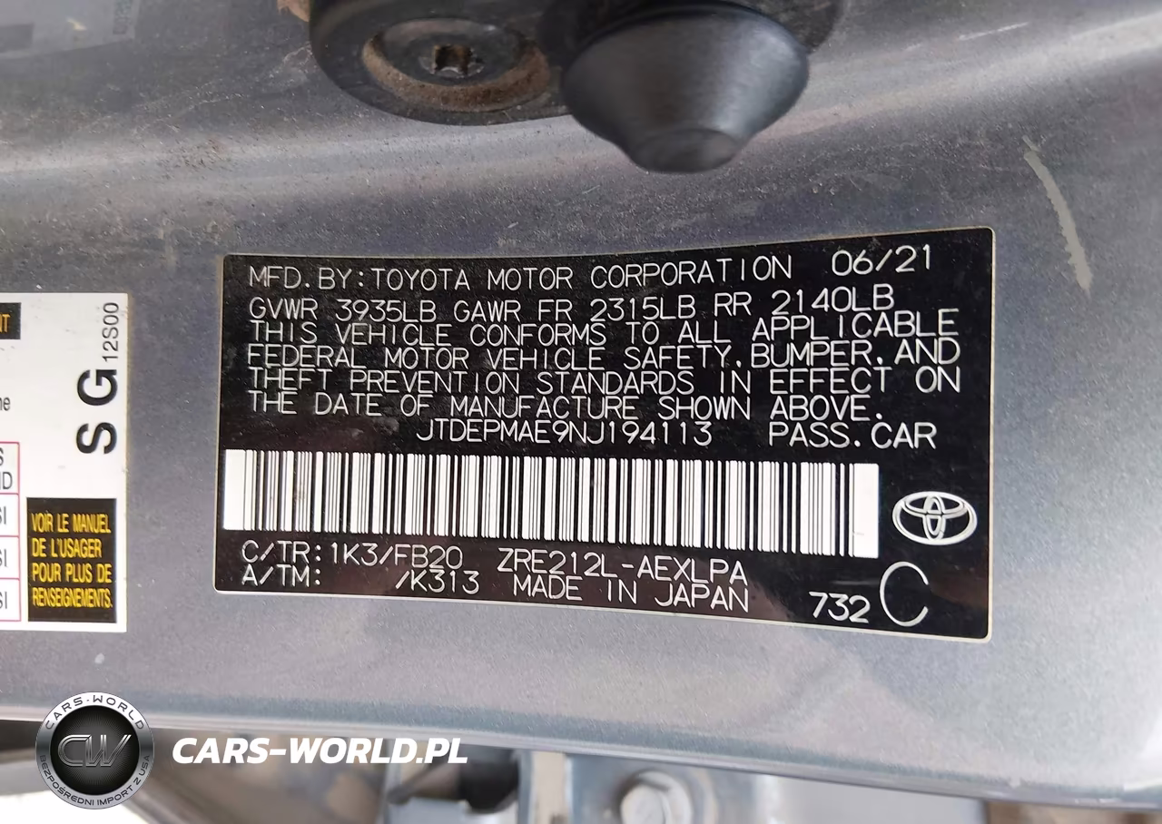 2022 Toyota Corolla Le VIN:JTDEPMAE9NJ194113 - 9