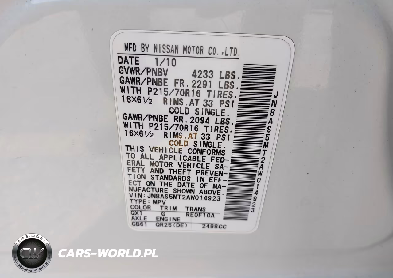2010 Nissan Rogue S VIN:JN8AS5MT2AW014923 - 9