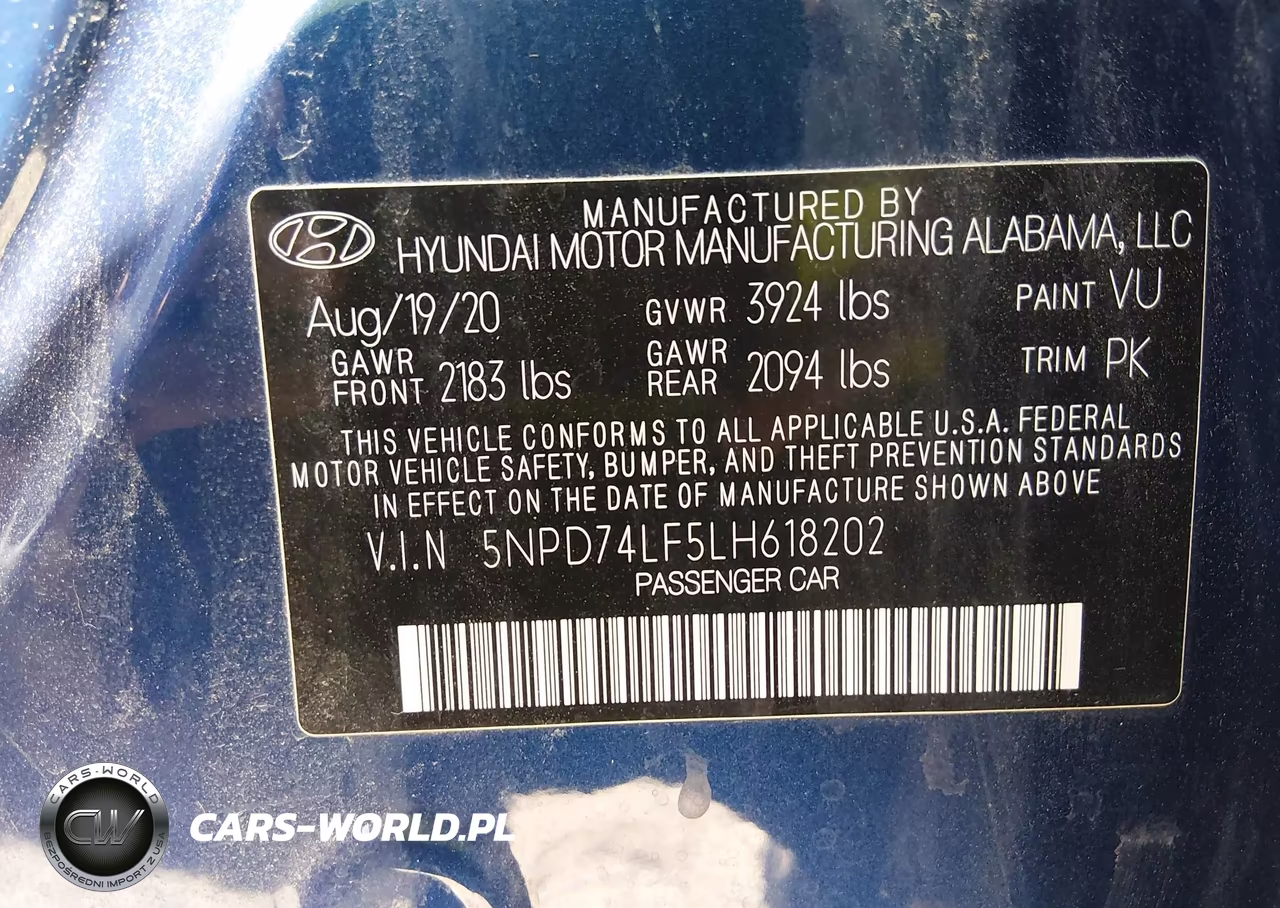 2020 Hyundai Elantra Se VIN:5NPD74LF5LH618202 - 9