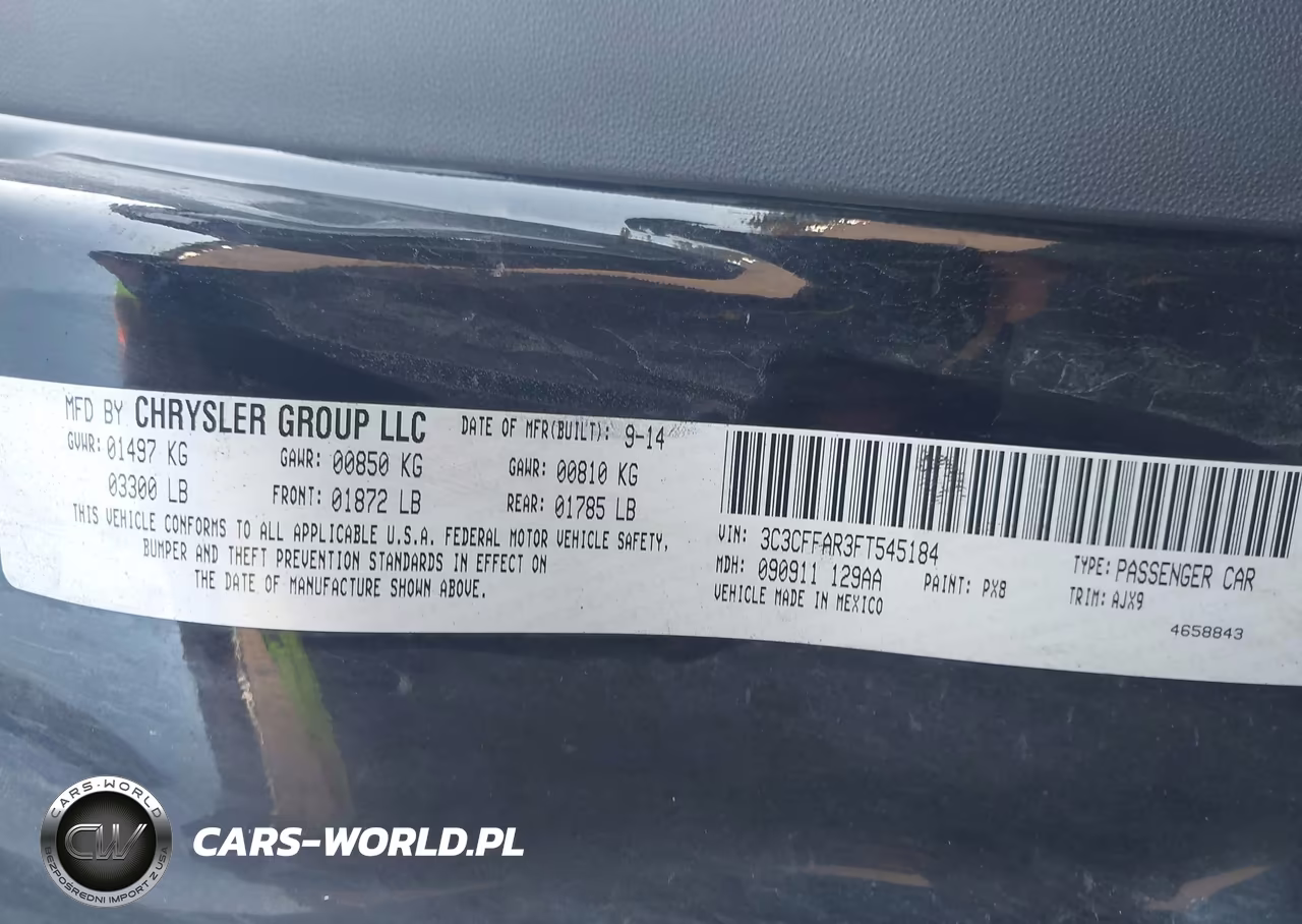 2015 Fiat 500 Pop VIN:3C3CFFAR3FT545184 - 9