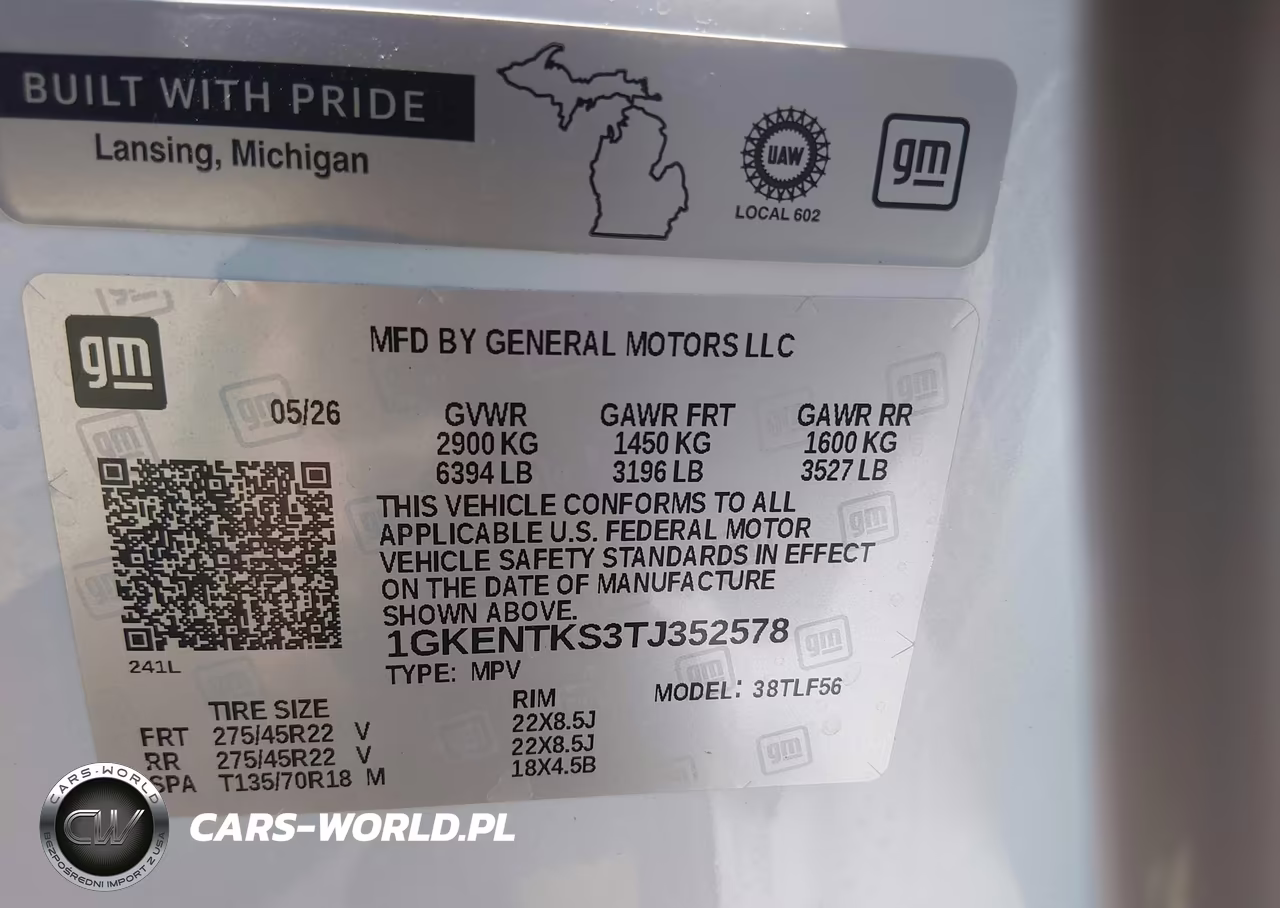 2026 GMC Acadia Denali Ultimate Awd VIN:1GKENTKS3TJ352578 - 9