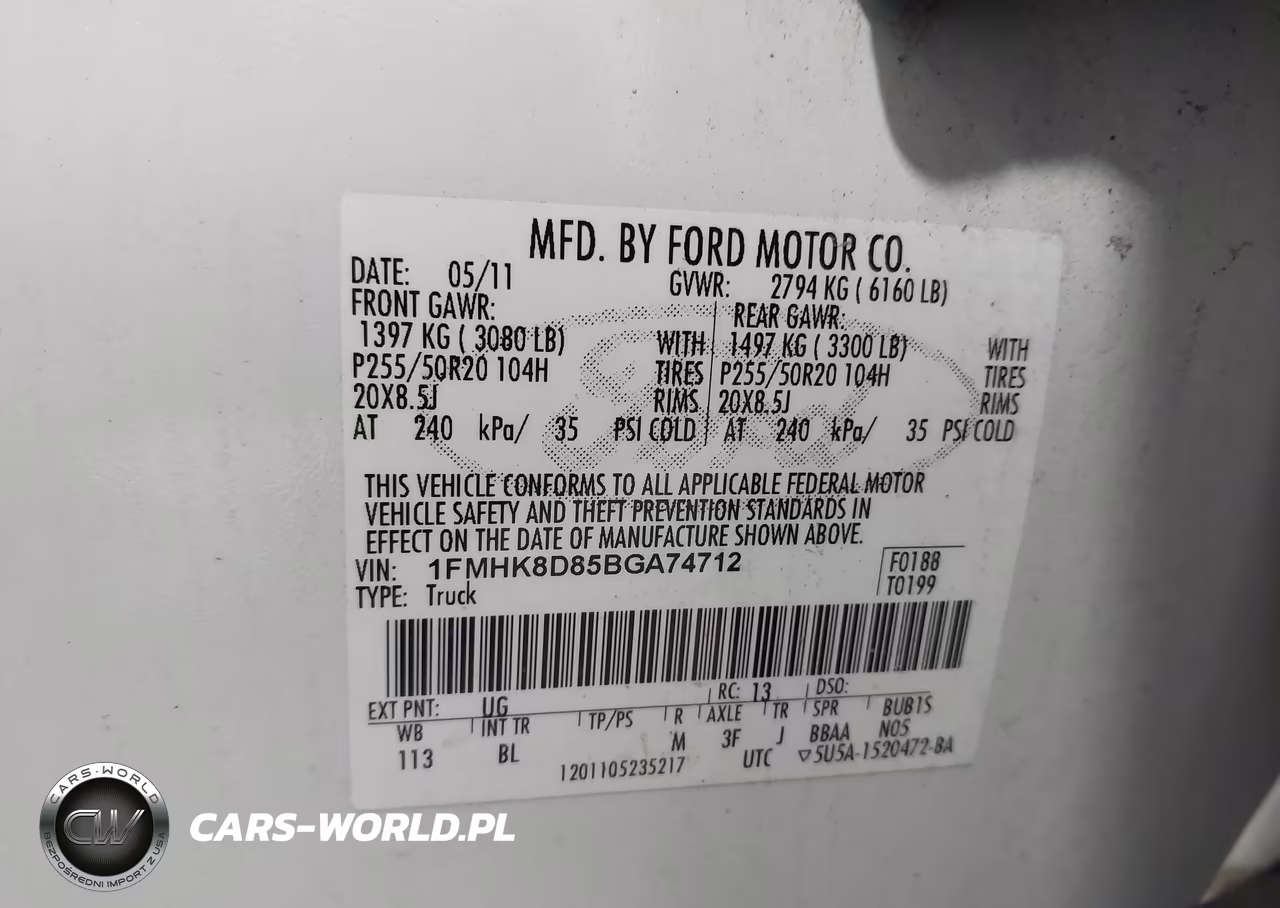 2011 Ford Explorer Xlt VIN:1FMHK8D85BGA74712 - 9