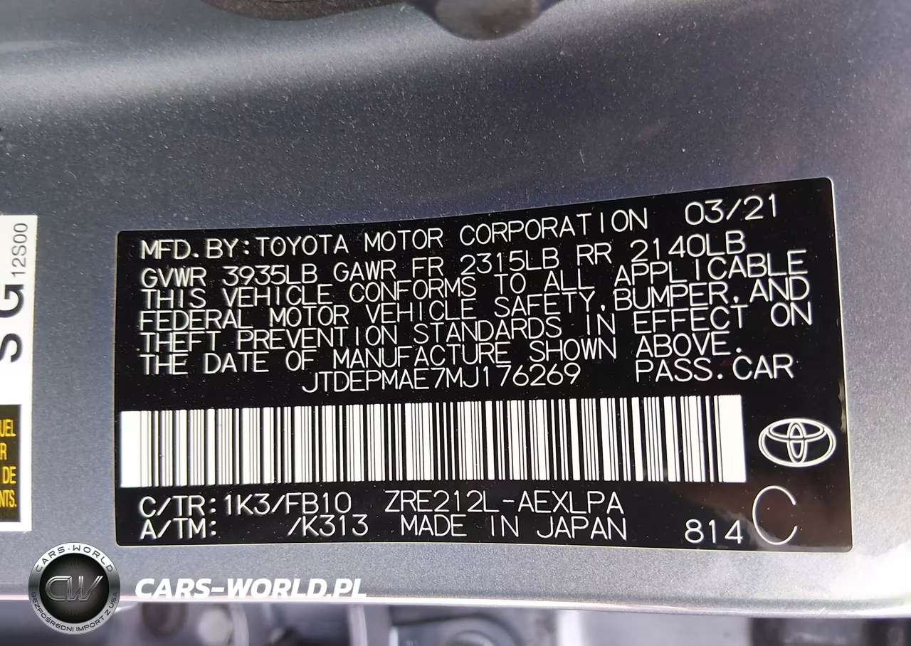 2021 Toyota Corolla Le VIN:JTDEPMAE7MJ176269 - 9