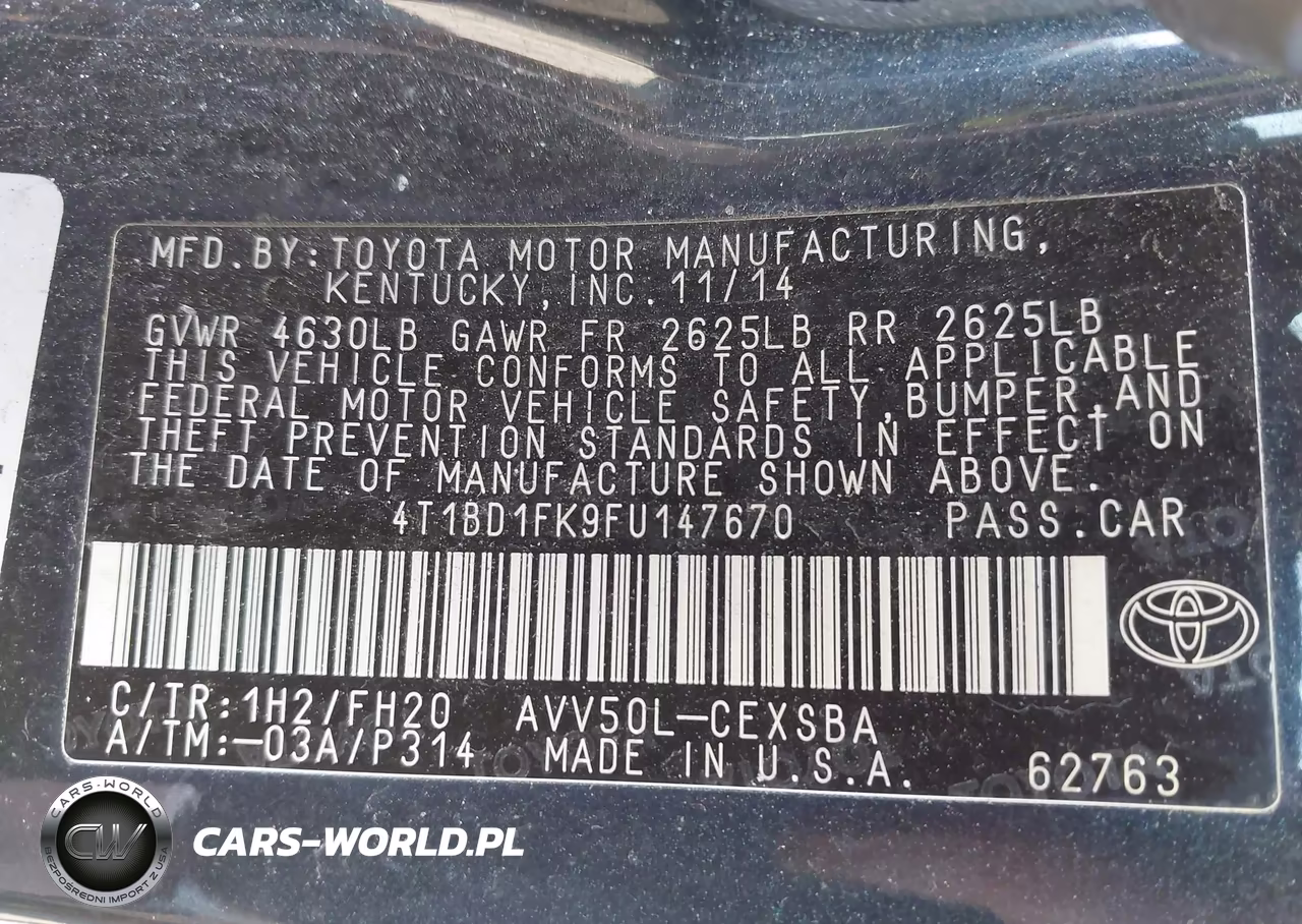 2015 Toyota Camry Hybrid Se VIN:4T1BD1FK9FU147670 - 9