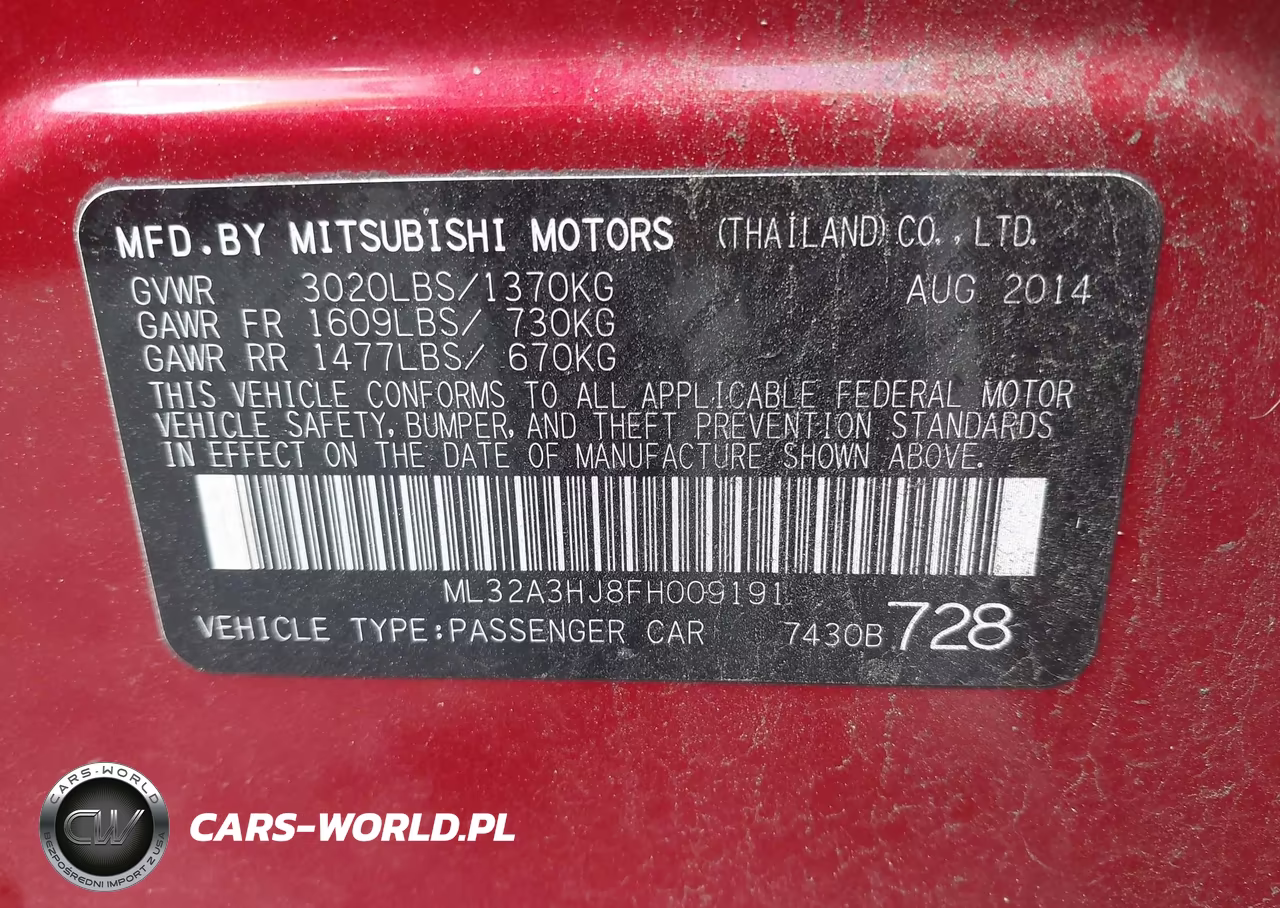 2015 Mitsubishi Mirage De VIN:ML32A3HJ8FH009191 - 9