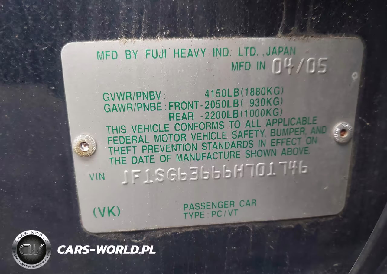 2006 Subaru Forester 2.5X VIN:JF1SG63666H701746 - 9