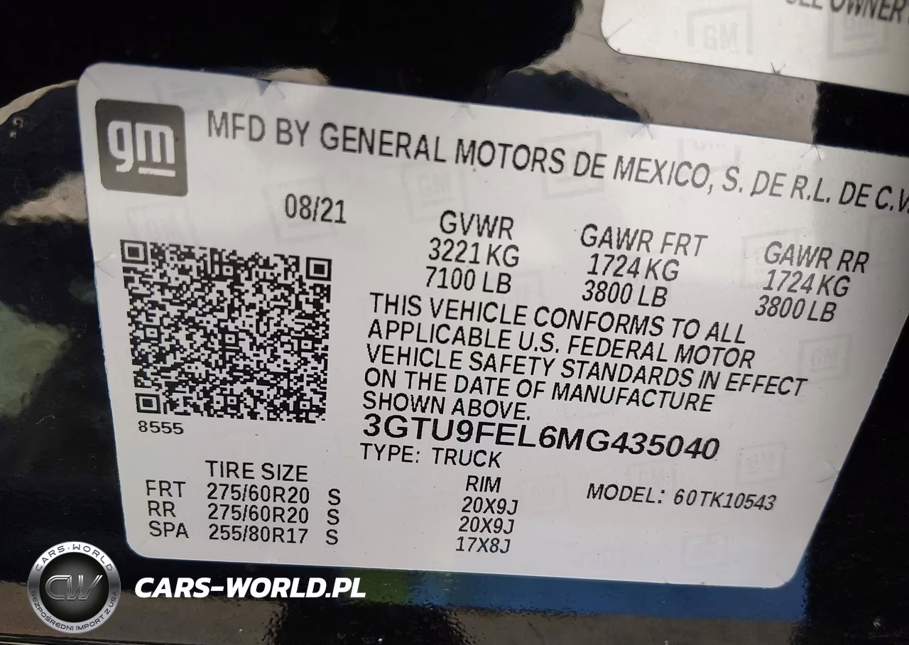 2021 GMC Sierra 1500 4Wd Short Box Denali VIN:3GTU9FEL6MG435040 - 9