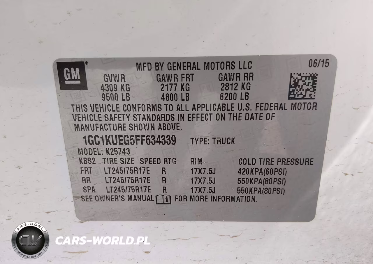 2015 Chevrolet Silverado 2500Hd Built After Aug 14 Work Truck VIN:1GC1KUEG5FF634339 - 9