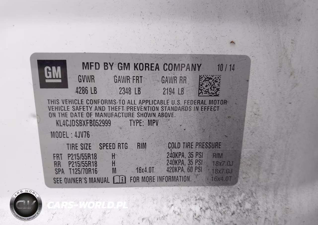 2015 Buick Encore Premium VIN:KL4CJDSBXFB052999 - 9