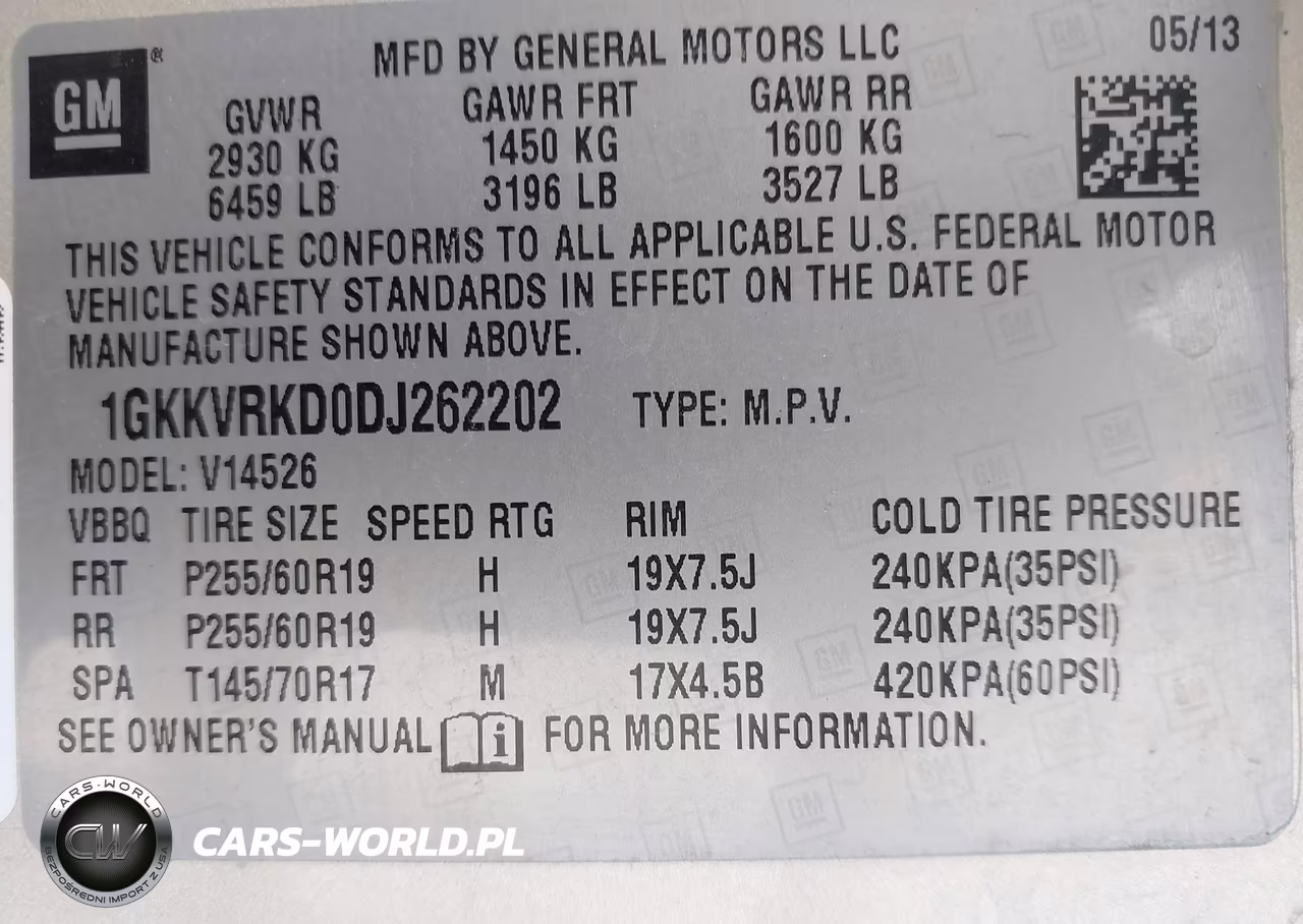 2013 GMC Acadia Slt-1 VIN:1GKKVRKD0DJ262202 - 9