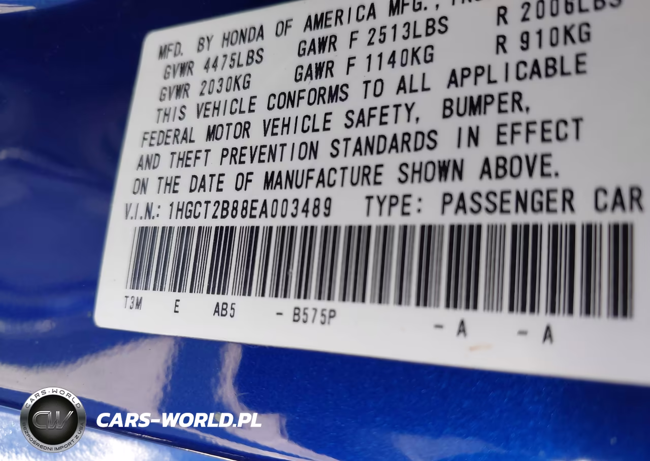 2014 Honda Accord Ex-L V-6 VIN:1HGCT2B88EA003489 - 9