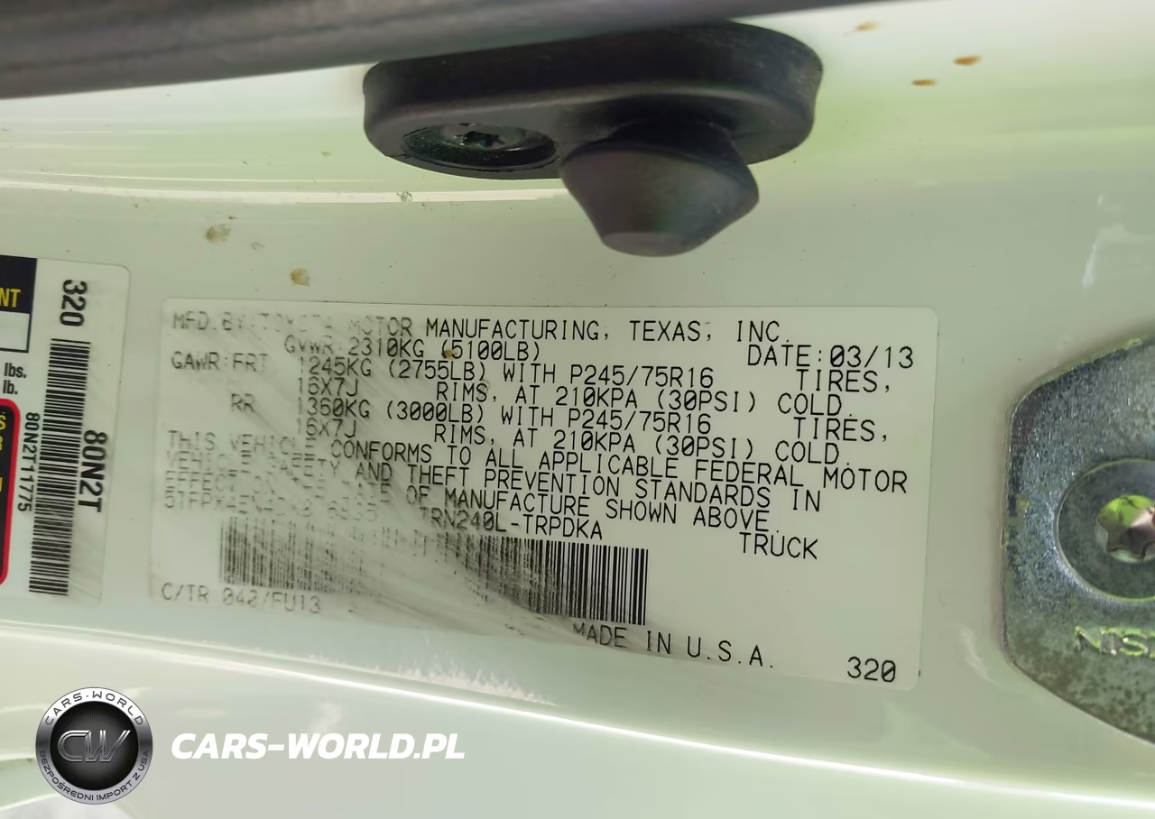 2013 Toyota Tacoma VIN:5TFPX4EN4DX016835 - 9