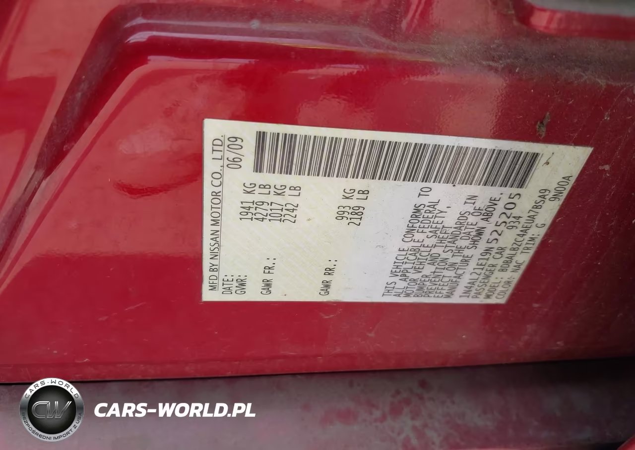 2009 Nissan Altima 2.5 S VIN:1N4AL21E19N525205 - 9