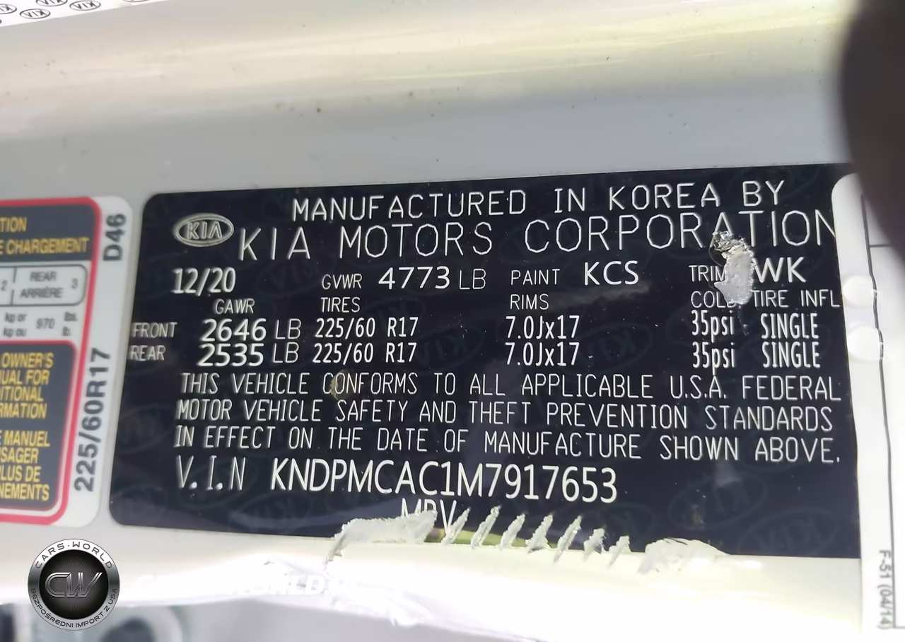 2021 Kia Sportage Lx VIN:KNDPMCAC1M7917653 - 9