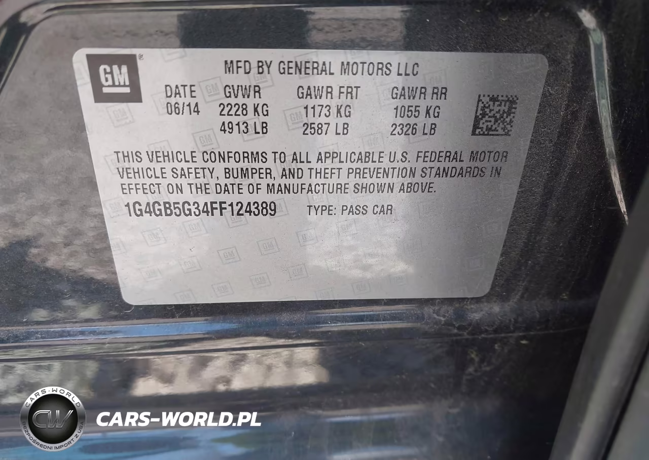 2015 Buick Lacrosse Leather VIN:1G4GB5G34FF124389 - 9