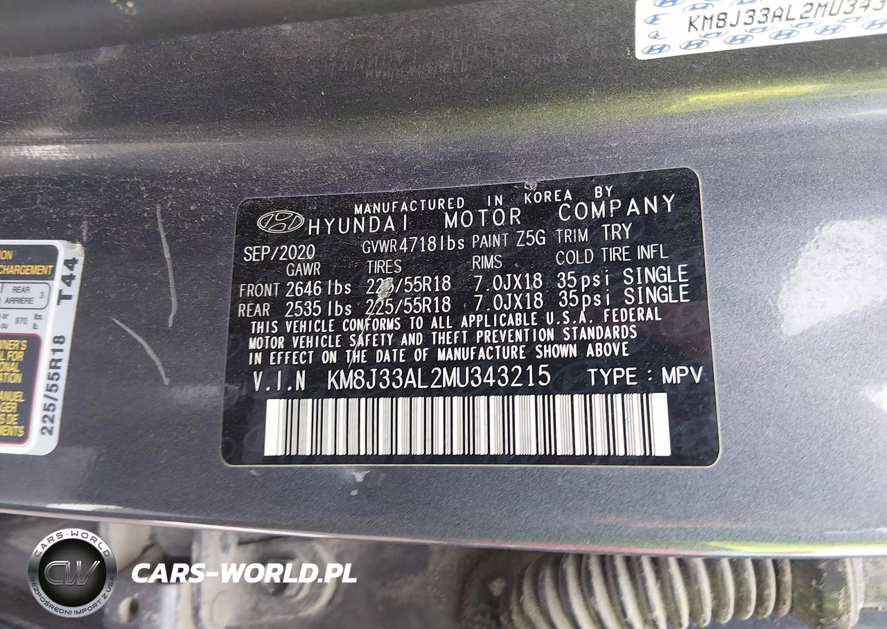 2021 Hyundai Tucson Ultimate VIN:KM8J33AL2MU343215 - 9
