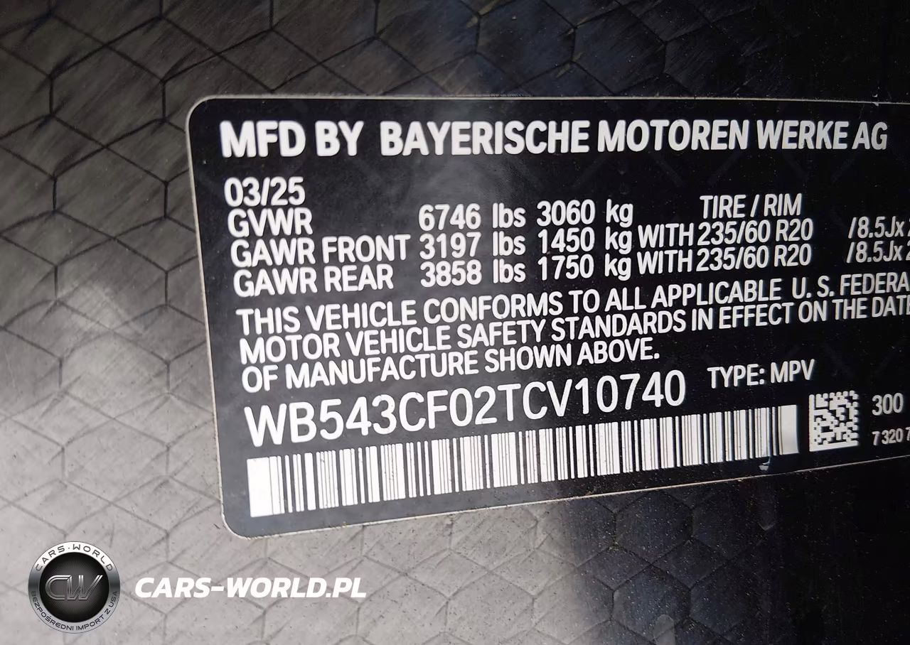 2026 BMW Ix xDrive45 VIN:WB543CF02TCV10740 - 9