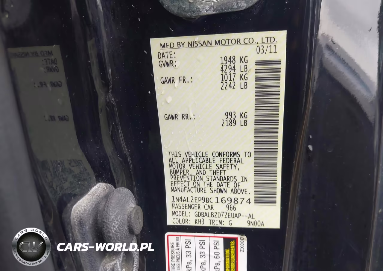2011 Nissan Altima 2.5 S VIN:1N4AL2EP9BC169874 - 9